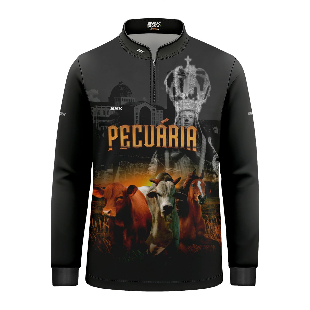 Camisa Agro Brk Nossa Senhora Pecuária com Proteção UV50+