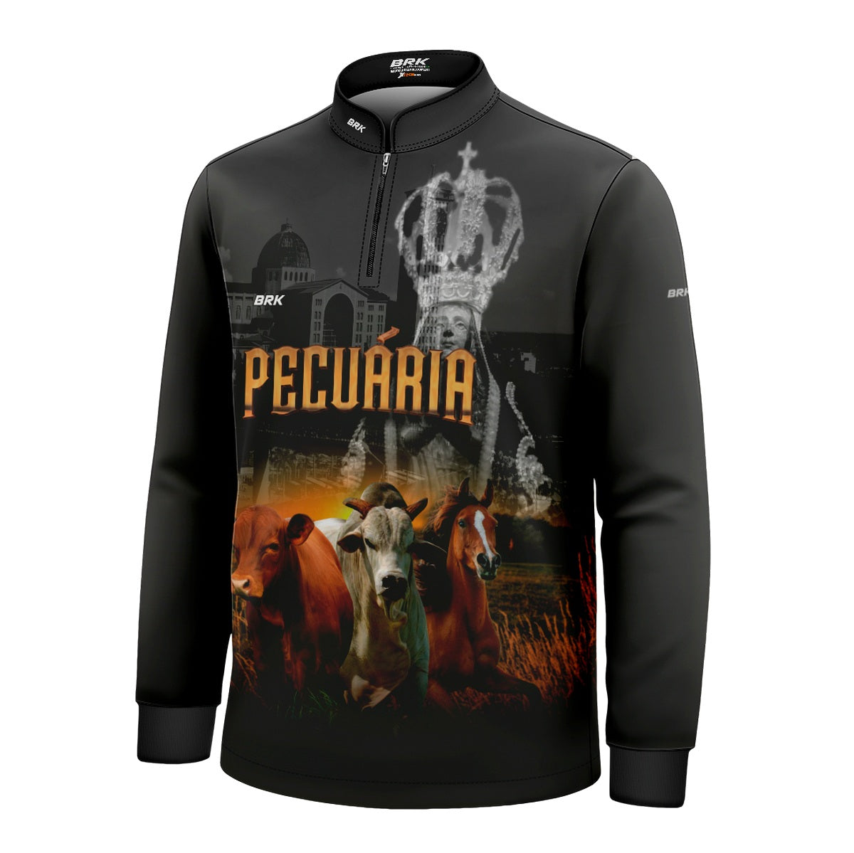 Camisa Agro Brk Nossa Senhora Pecuária com Proteção UV50+