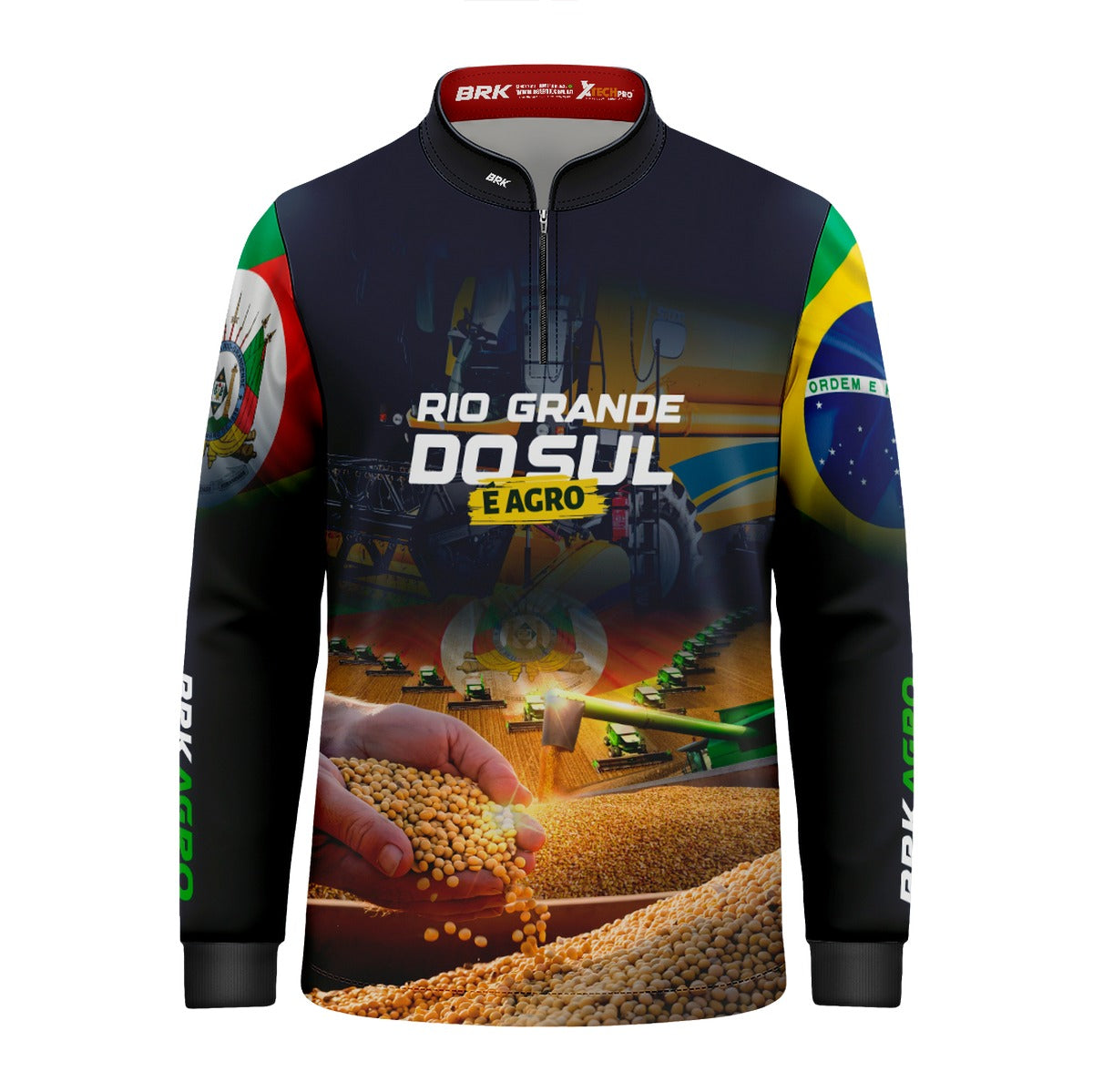 Camisa Agro Brk Rio Grande do Sul é Agro com Proteção UV50+
