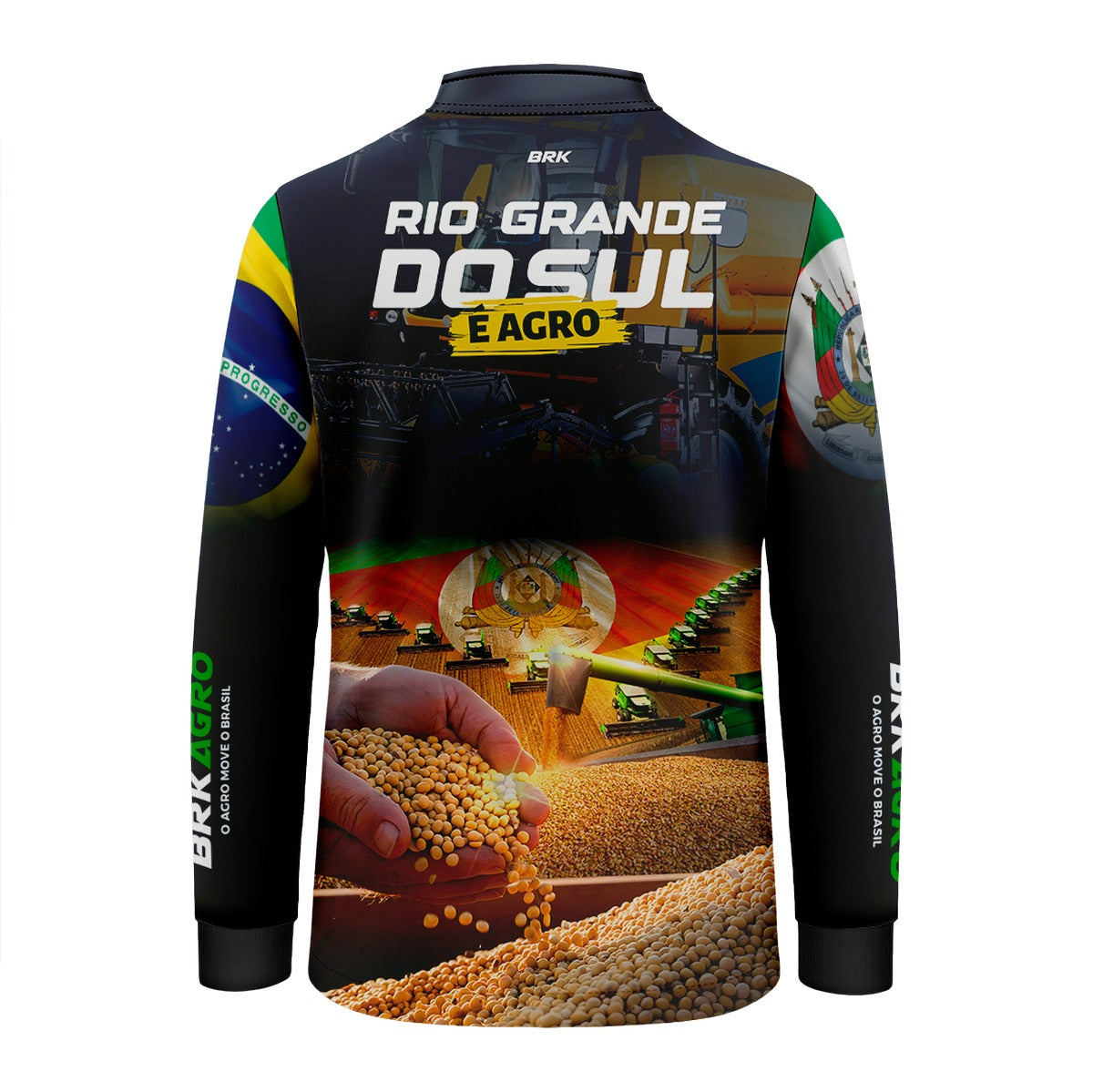 Camisa Agro Brk Rio Grande do Sul é Agro com Proteção UV50+