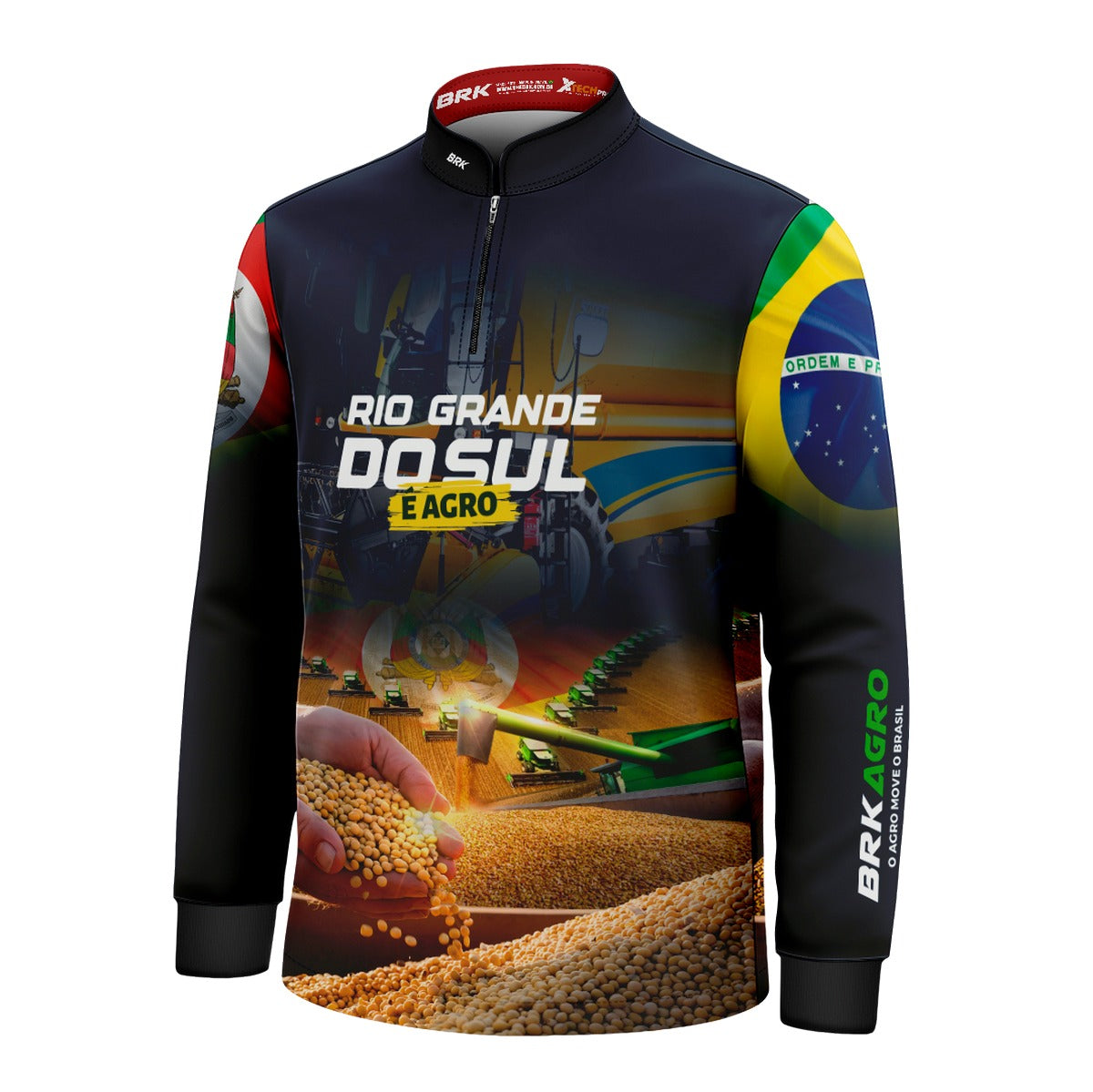 Camisa Agro Brk Rio Grande do Sul é Agro com Proteção UV50+