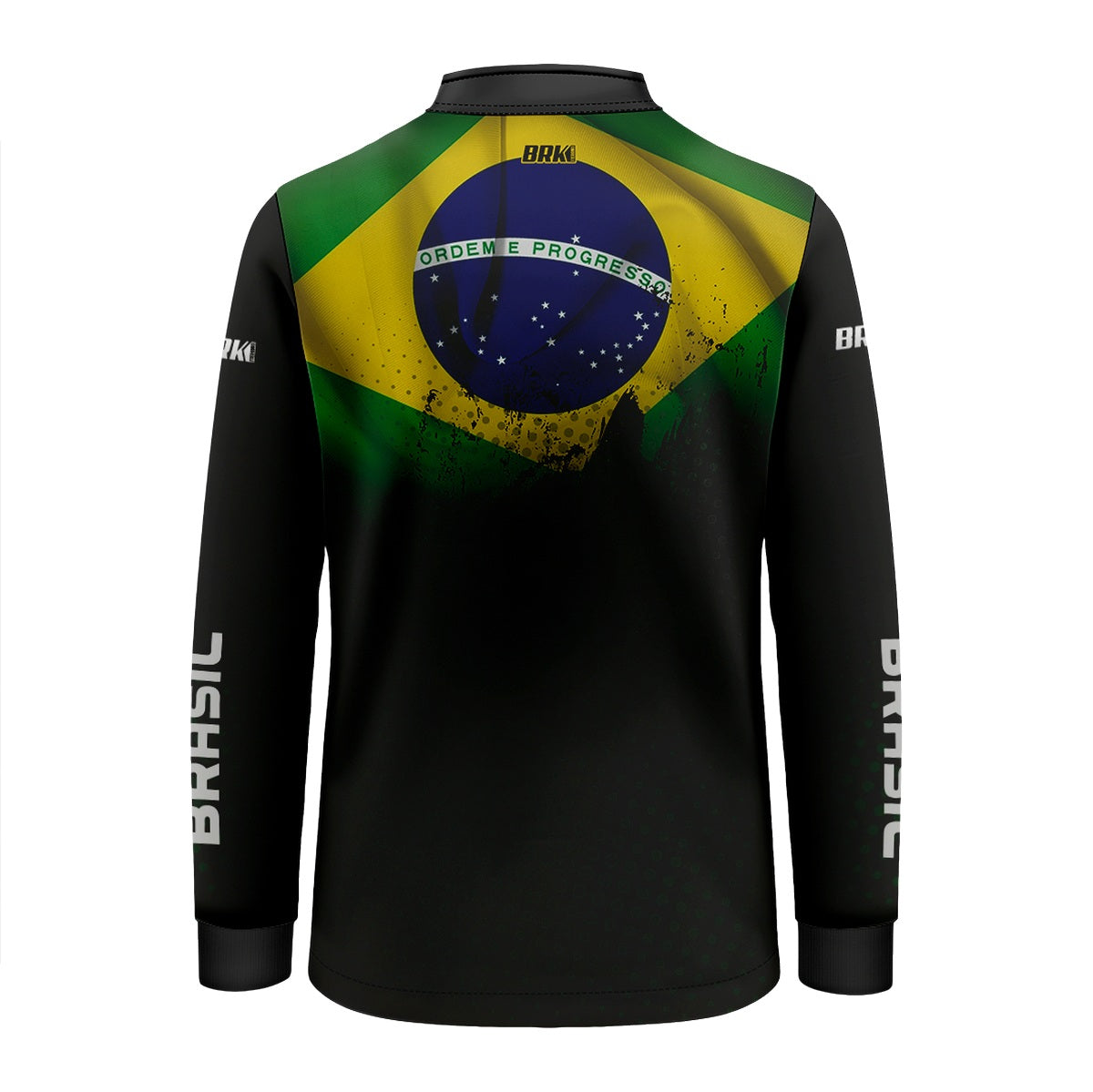 Camisa Infantil Agro Brk Bandeira do Brasil com Proteção Solar UV50+