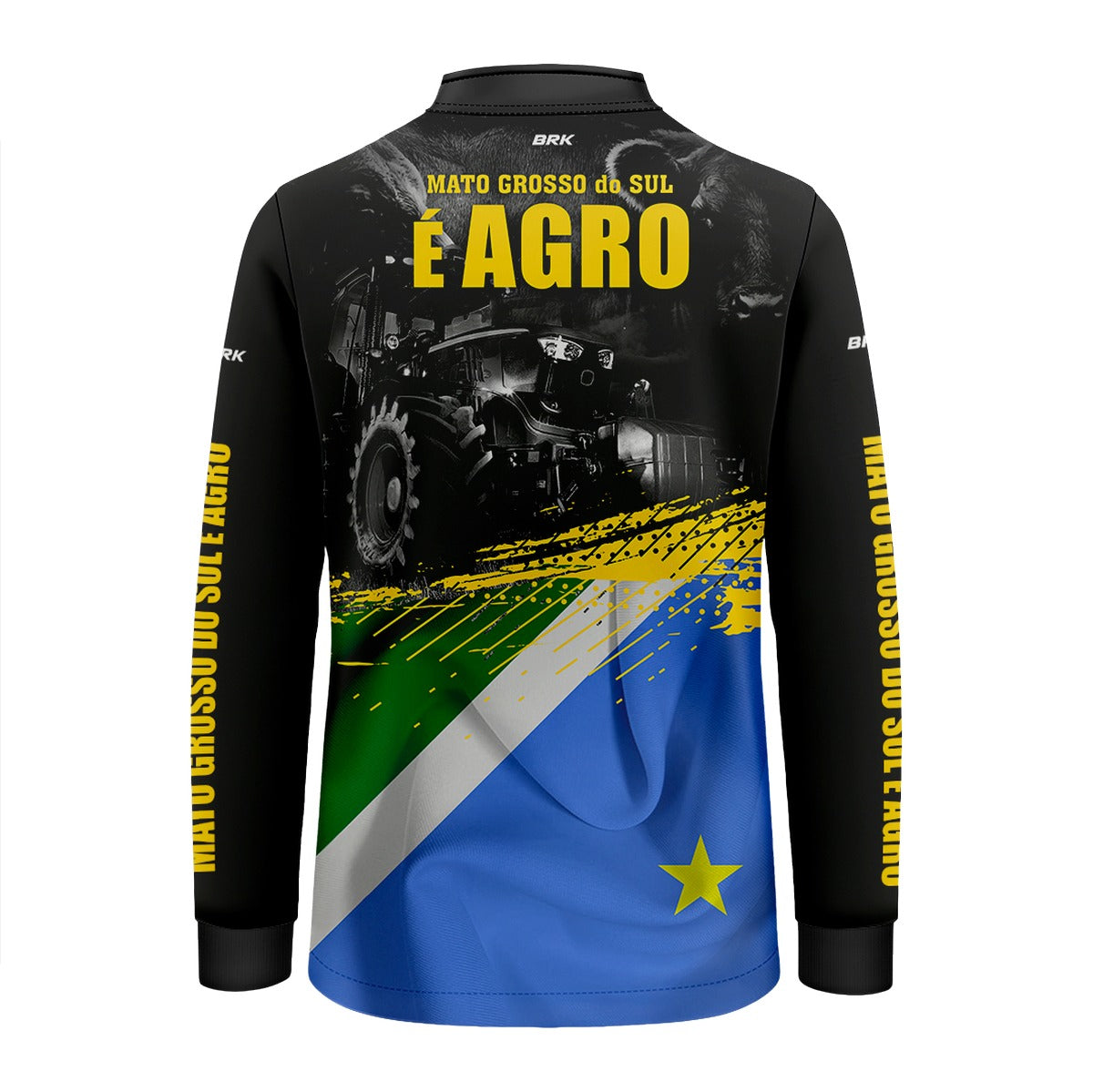 Camisa Brk Agro Infantil Mato Grosso do Sul é Agro com UV50+