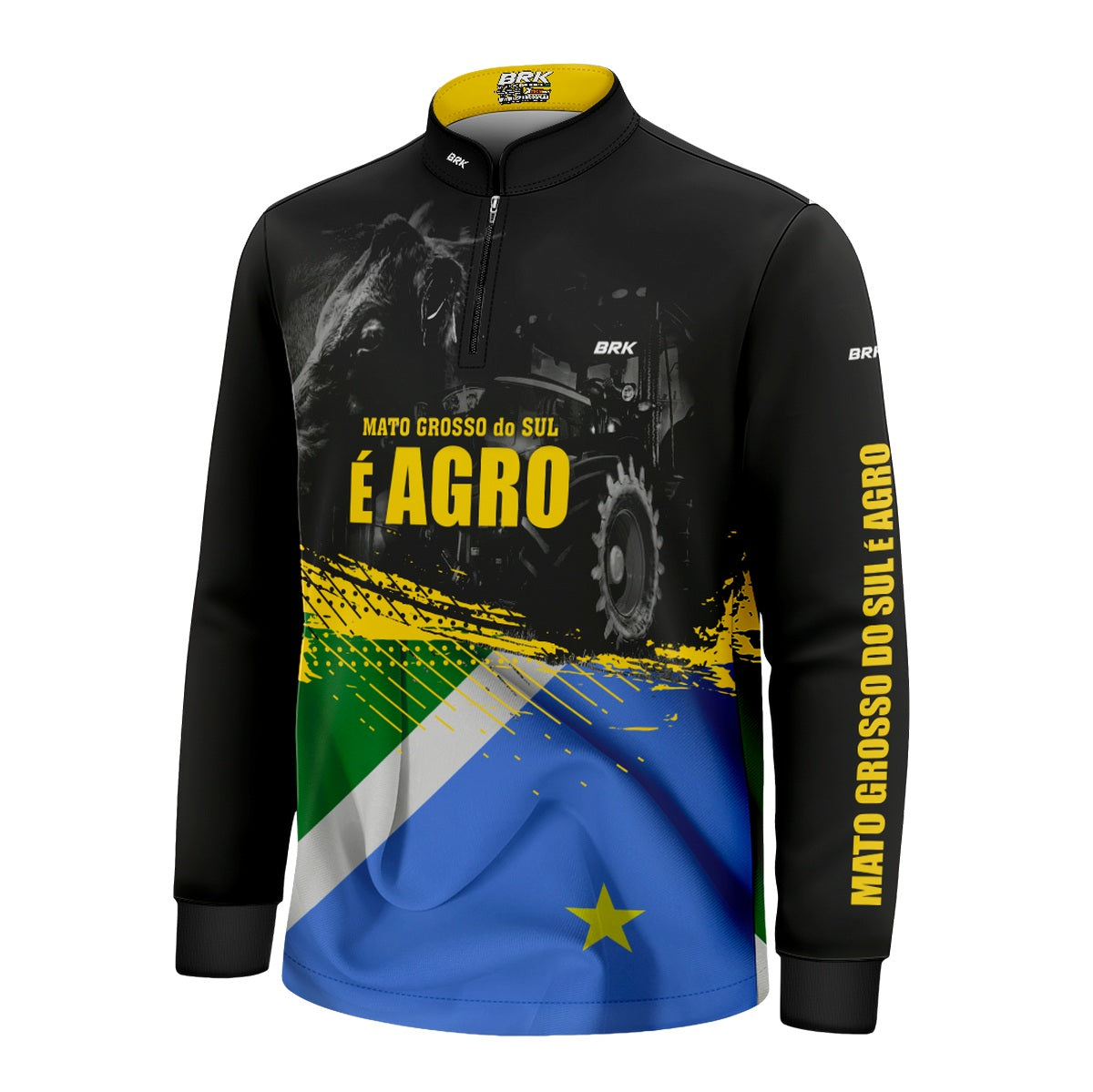 Camisa Brk Agro Infantil Mato Grosso do Sul é Agro com UV50+
