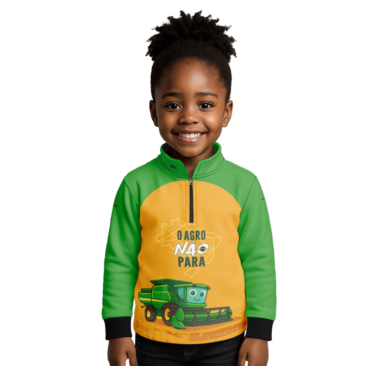Camisa Agro Kids Brk O Agro Não Para com Proteção UV50 + Brinde