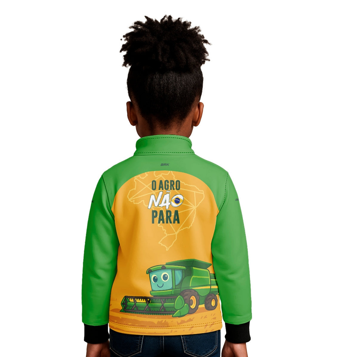 Camisa Agro Kids Brk O Agro Não Para com Proteção UV50 + Brinde