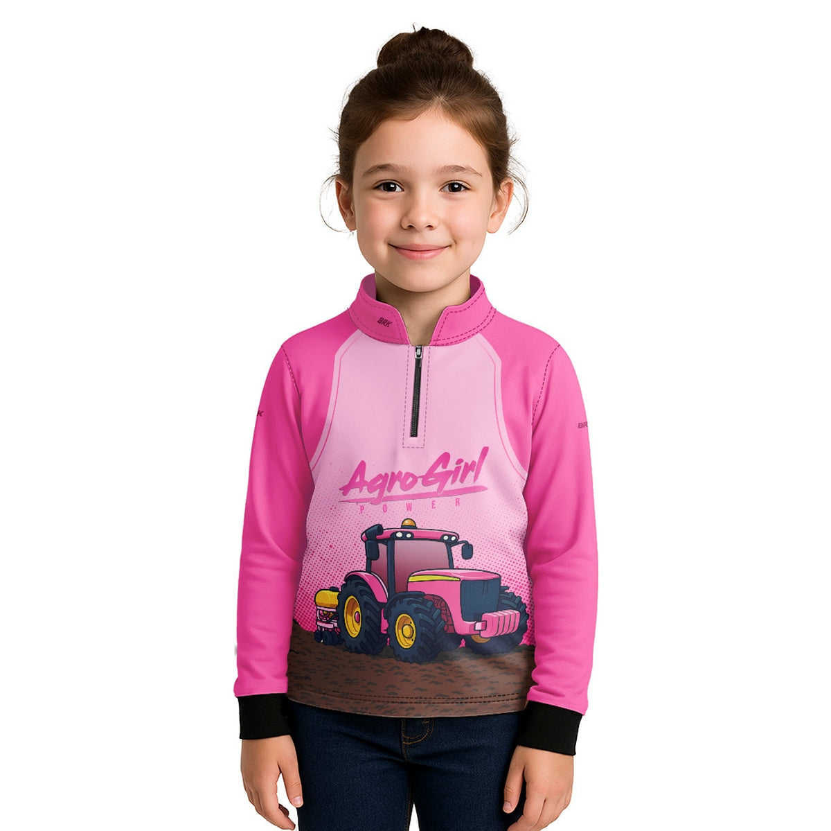 Camisa Agro Kids Brk Agrogirl com Proteção UV50 + Brinde