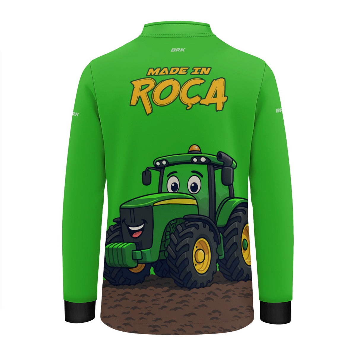 Camisa Agro Kids Brk Verde Made in Roça com Proteção UV50 + Brinde