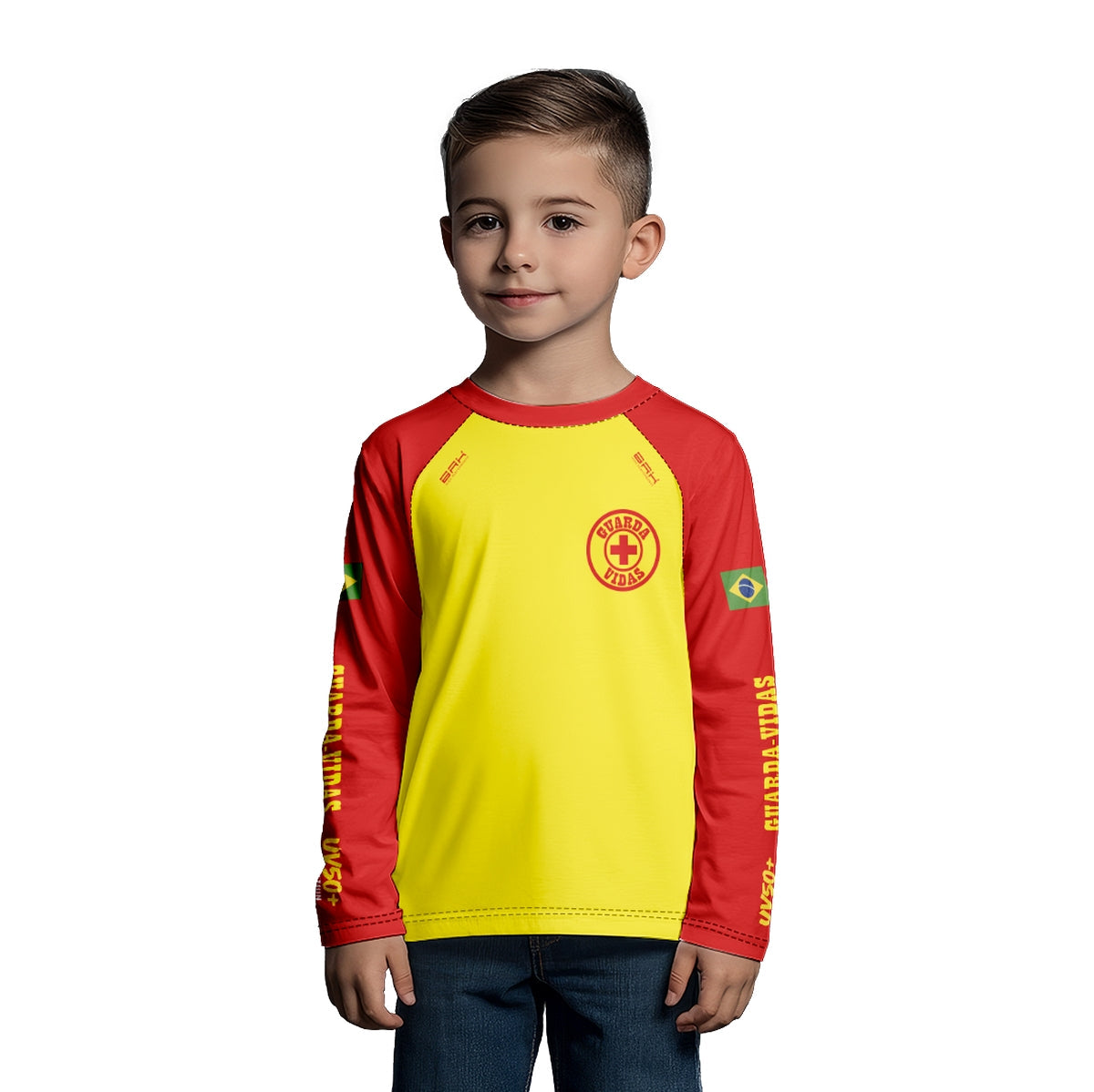 Camisa Agro Kids Brk Salva Vidas Mirim com Proteção UV50