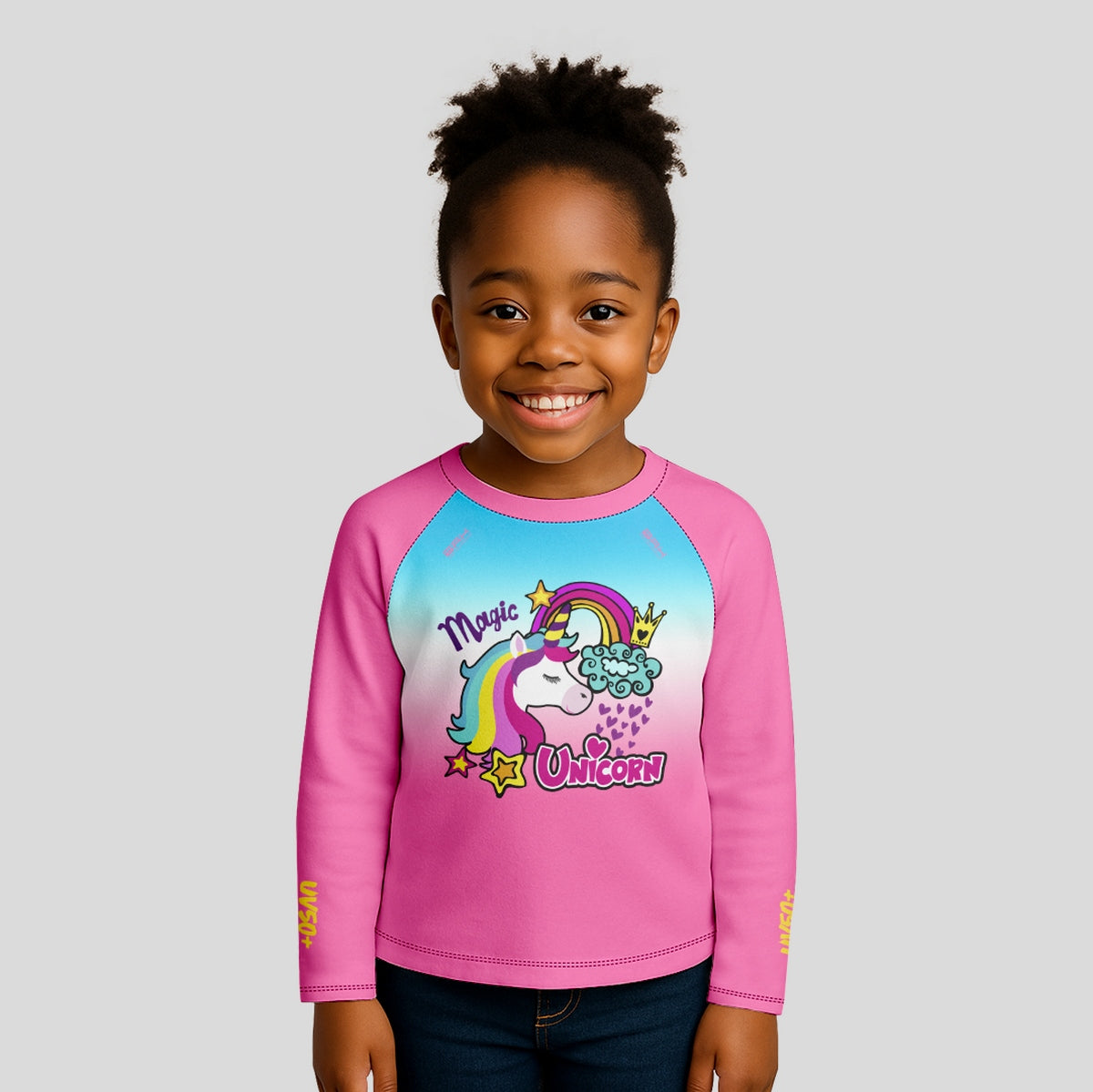 Camisa Agro Kids Brk Unicórnios com Proteção UV50