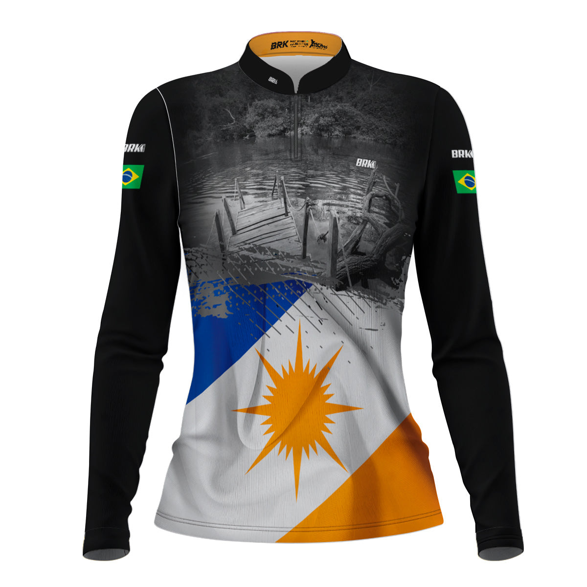 Camisa Feminina Brk Bandeira do Estado do Tocantins com Proteção Solar UV50+