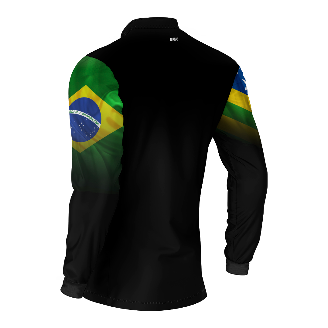 Camisa Brk Goiás Brasil com Proteção Solar UV50+