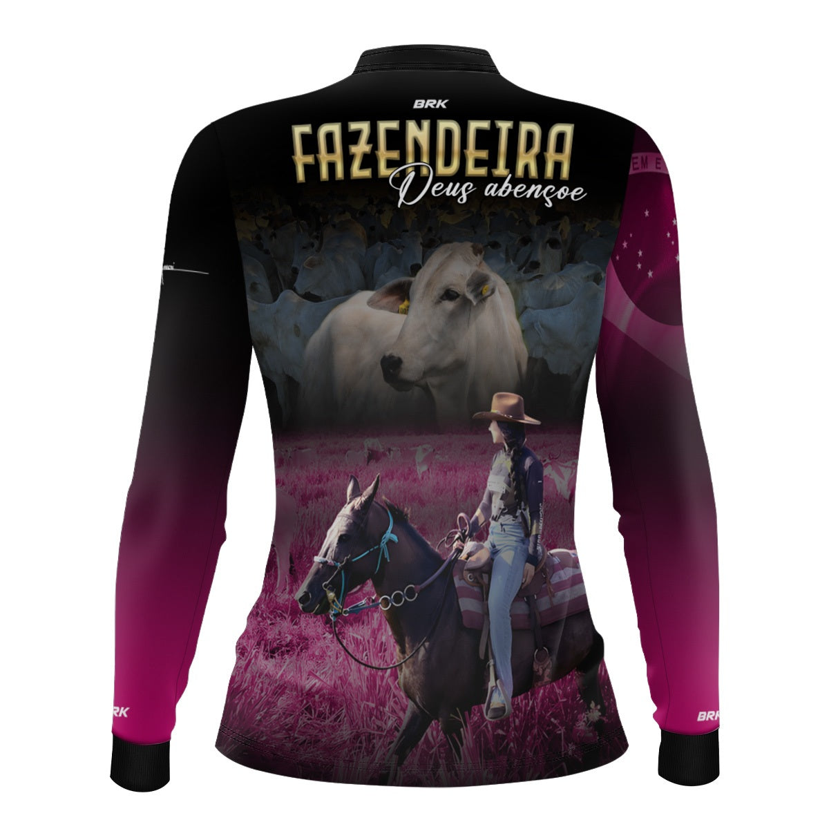 Camisa Agro Feminina Brk Maisa Fazendeira com Proteção Solar UV50+