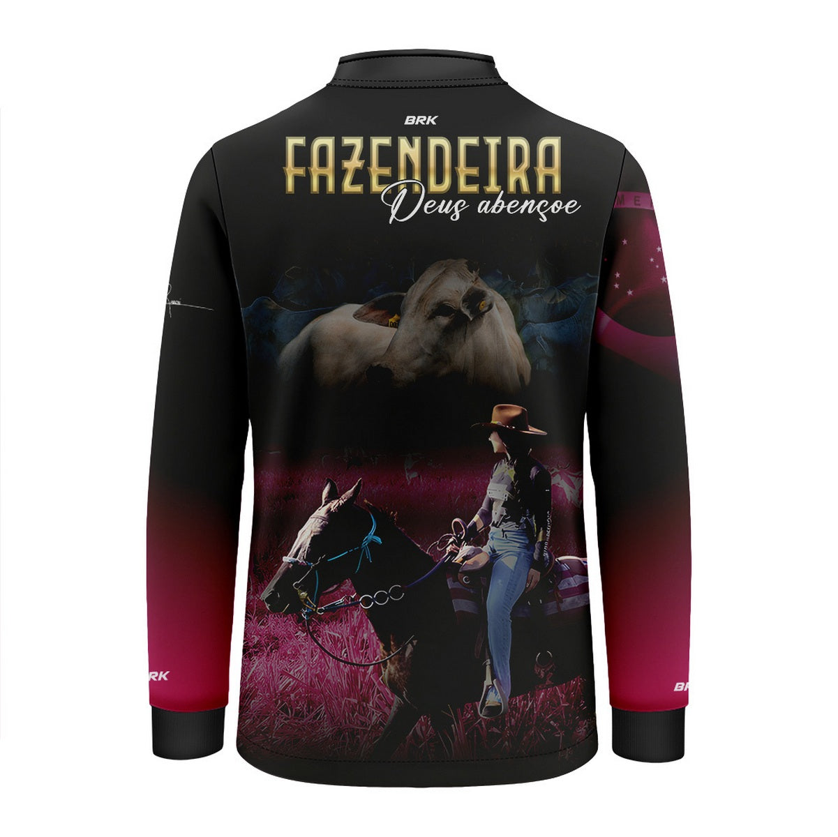 Camisa Agro Infantil Brk Maisa Fazendeira com Proteção Solar UV50+