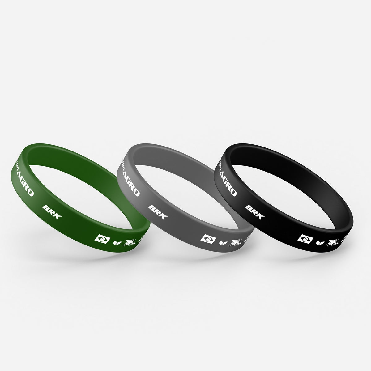 Pulseira de Silicone BRK Eu Sou Do Agro - BRINDE