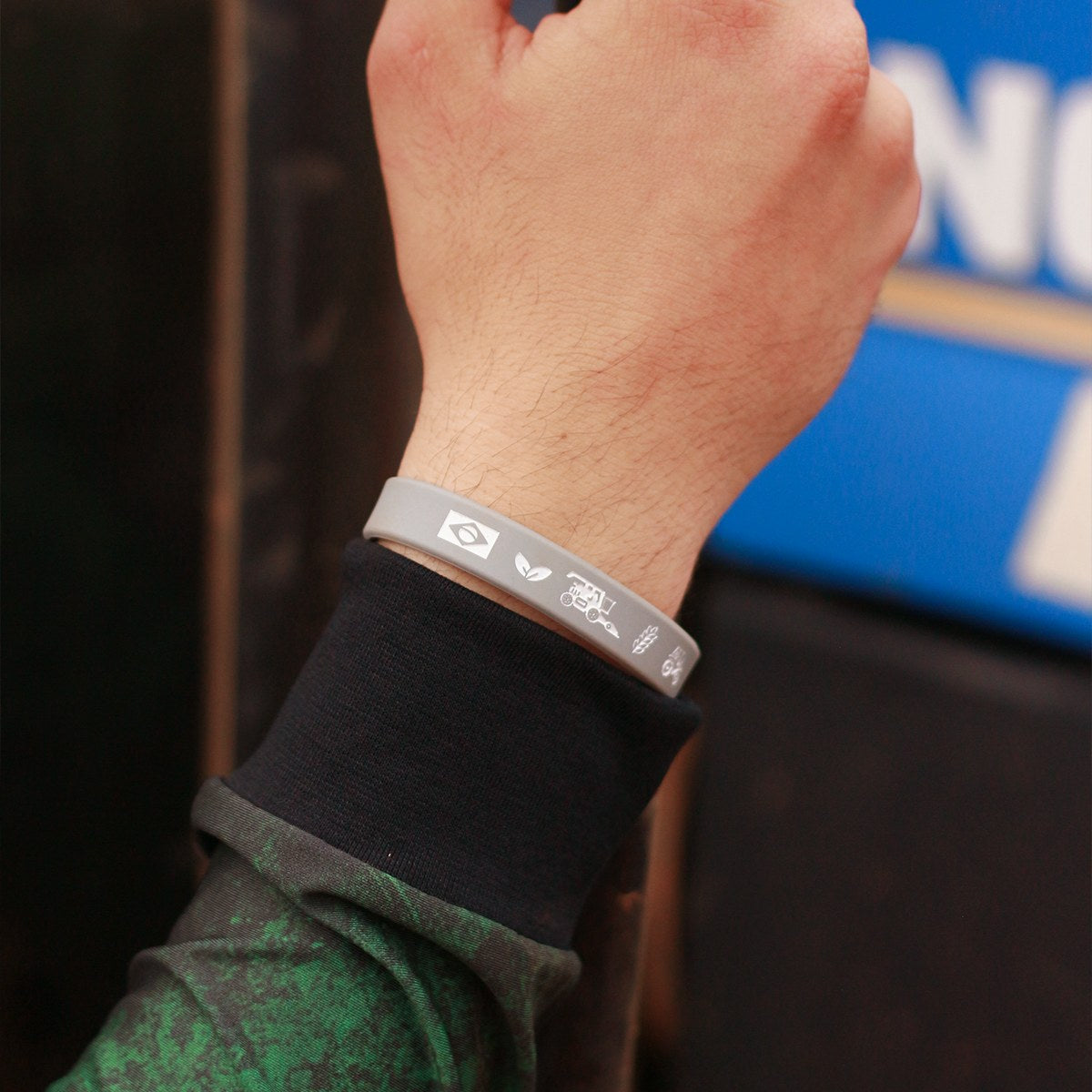 Pulseira de Silicone BRK Eu Sou Do Agro - BRINDE