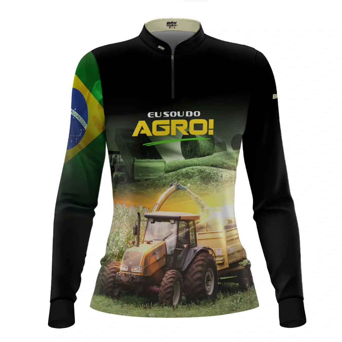 Camisa UV50 Agro Feminina Brk Eu sou do Agro Silagem