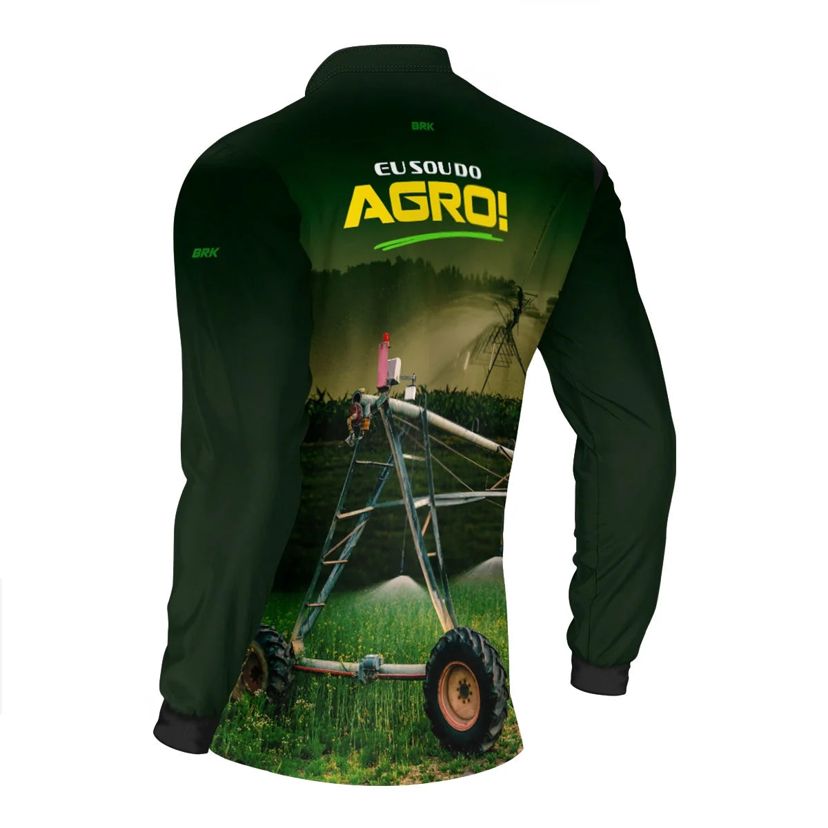 Camisa UV50 Agro Brk Eu Sou do Agro Irrigação no Campo