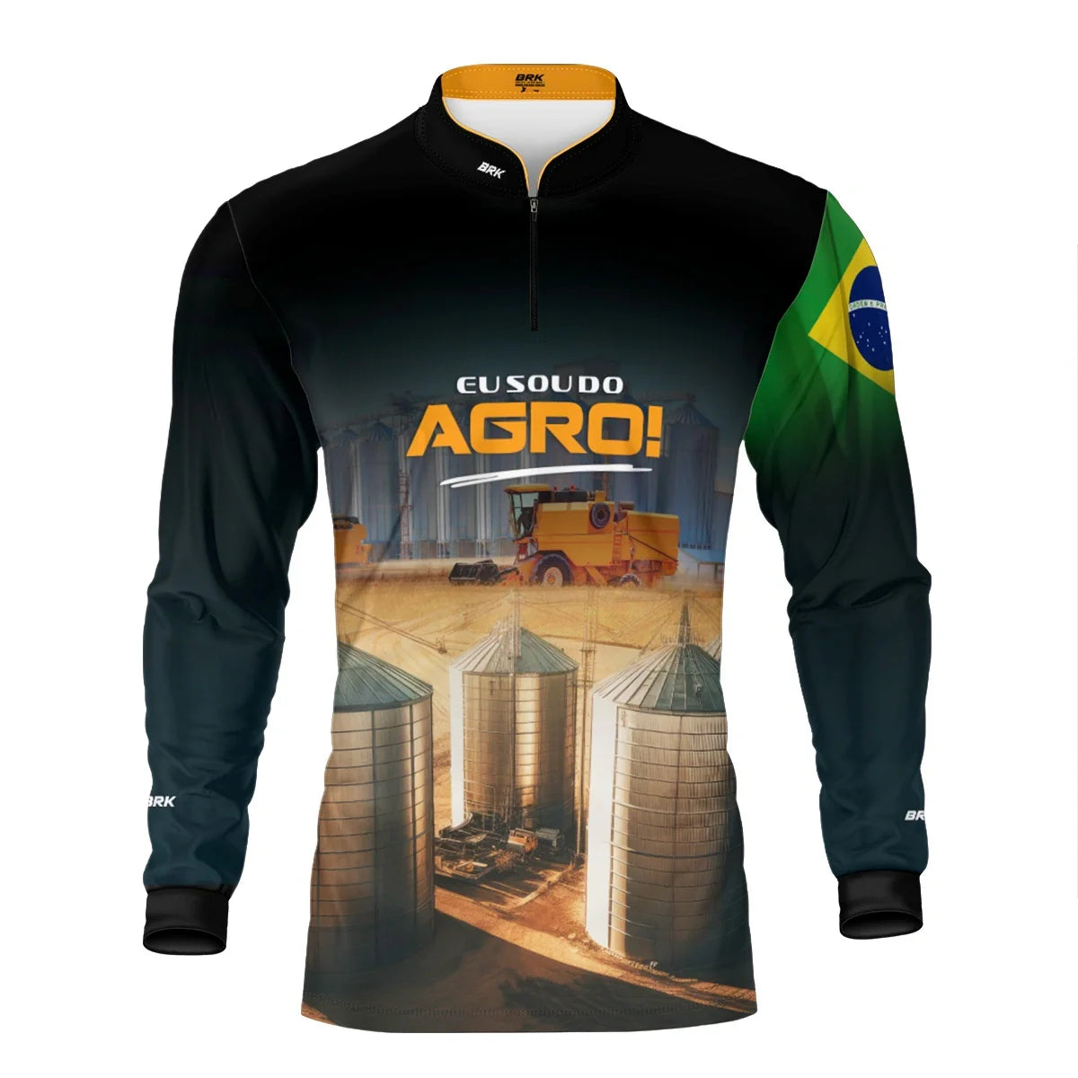 Camisa UV50 Agro Brk Eu Sou do Agro Silo de Grão