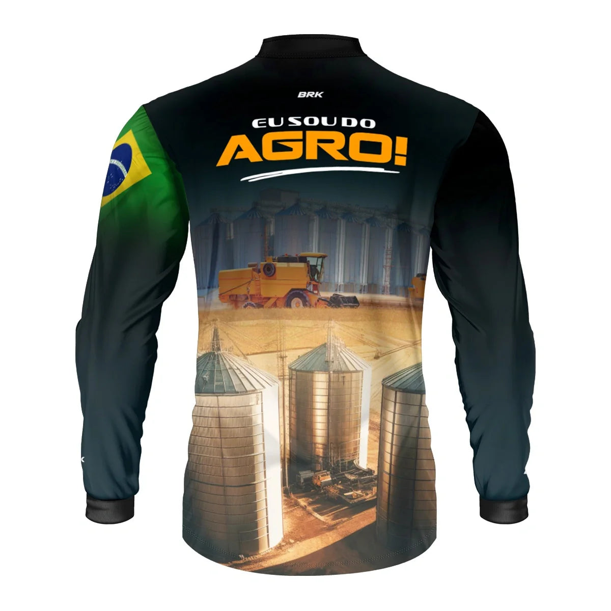 Camisa UV50 Agro Brk Eu Sou do Agro Silo de Grão