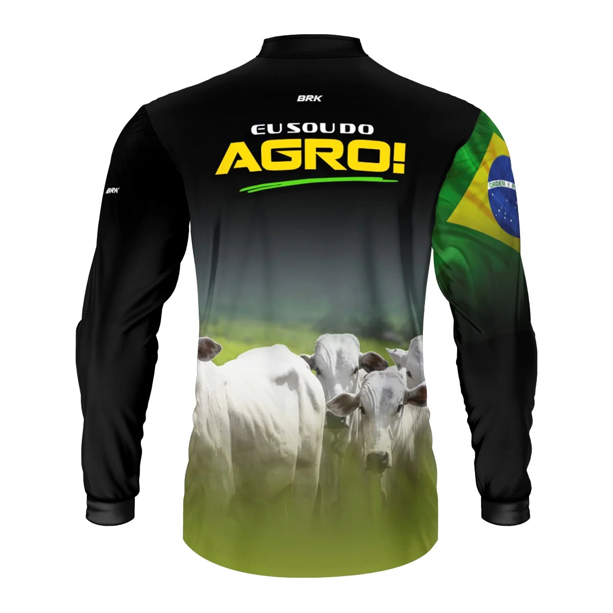 Camisa UV50 Agro Brk Eu Sou do Agro Animais Pecuária Brasil