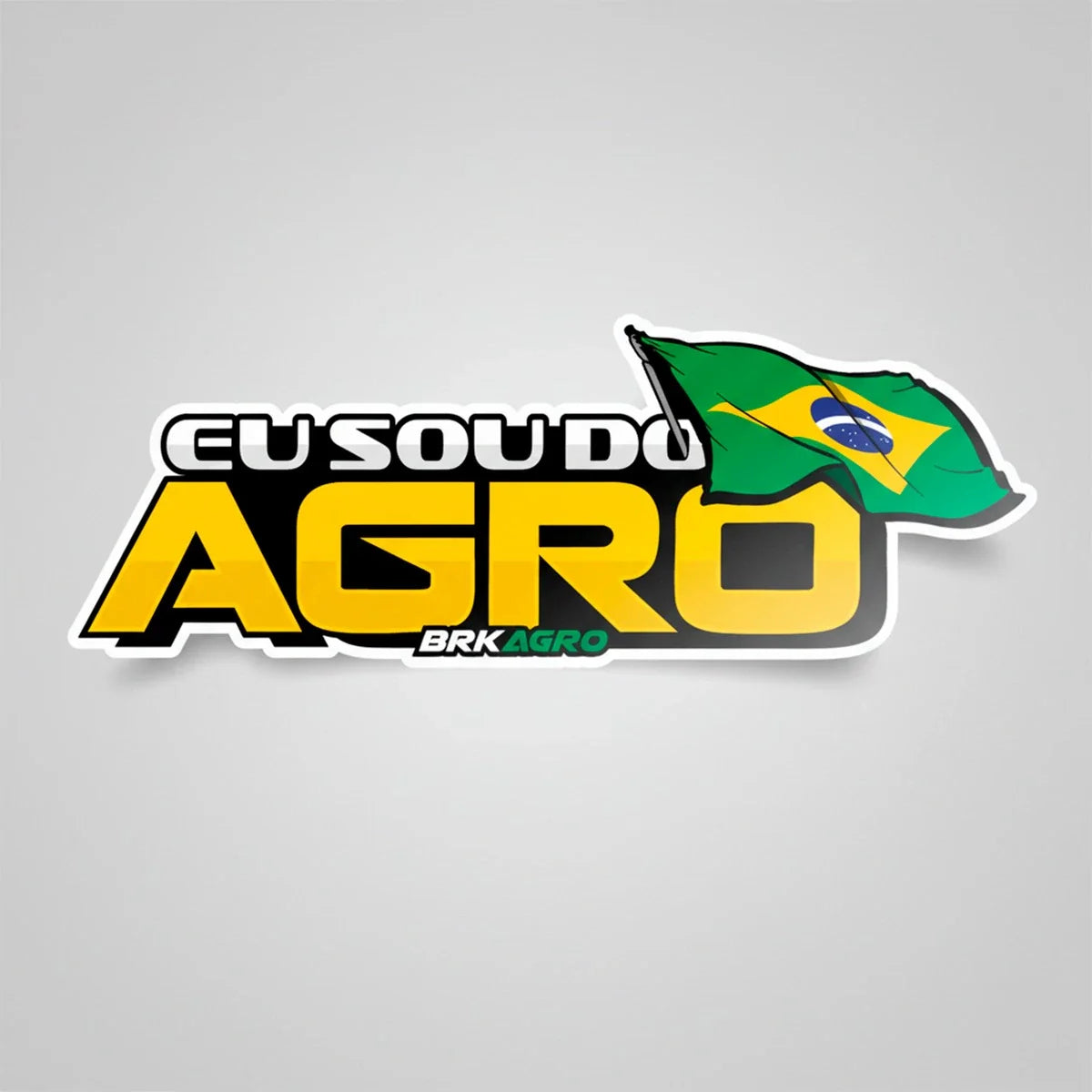 Adesivo Oficial "Eu Sou do AGRO" ( 23 cm )