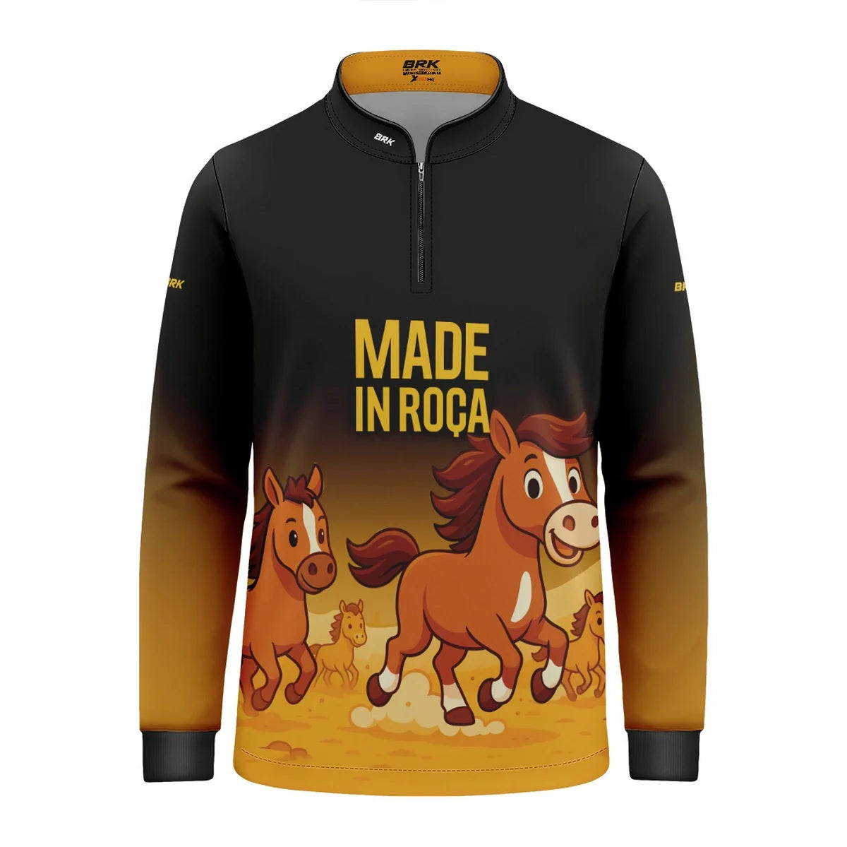 Camisa UV50 Agro Infantil Brk Made in Roça Cavalos