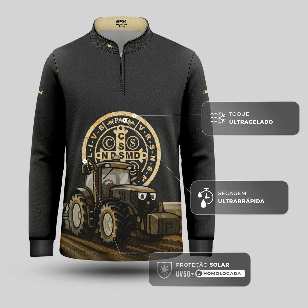 Camisa UV50 Agro Infantil Brk São Bento