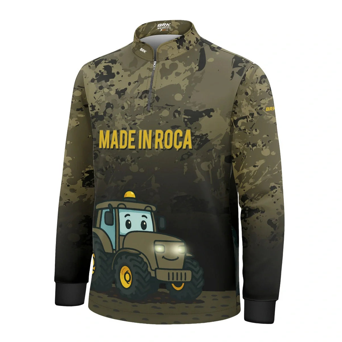 Camisa UV50 Agro Infantil Brk Made in Roça Camuflada