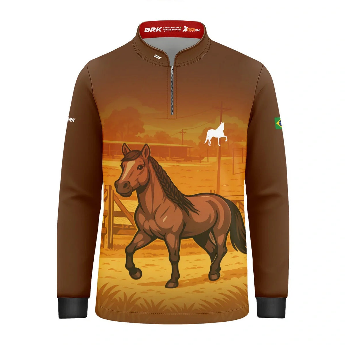 Camisa UV50 Agro Infantil Brk Mangalarga Marchador