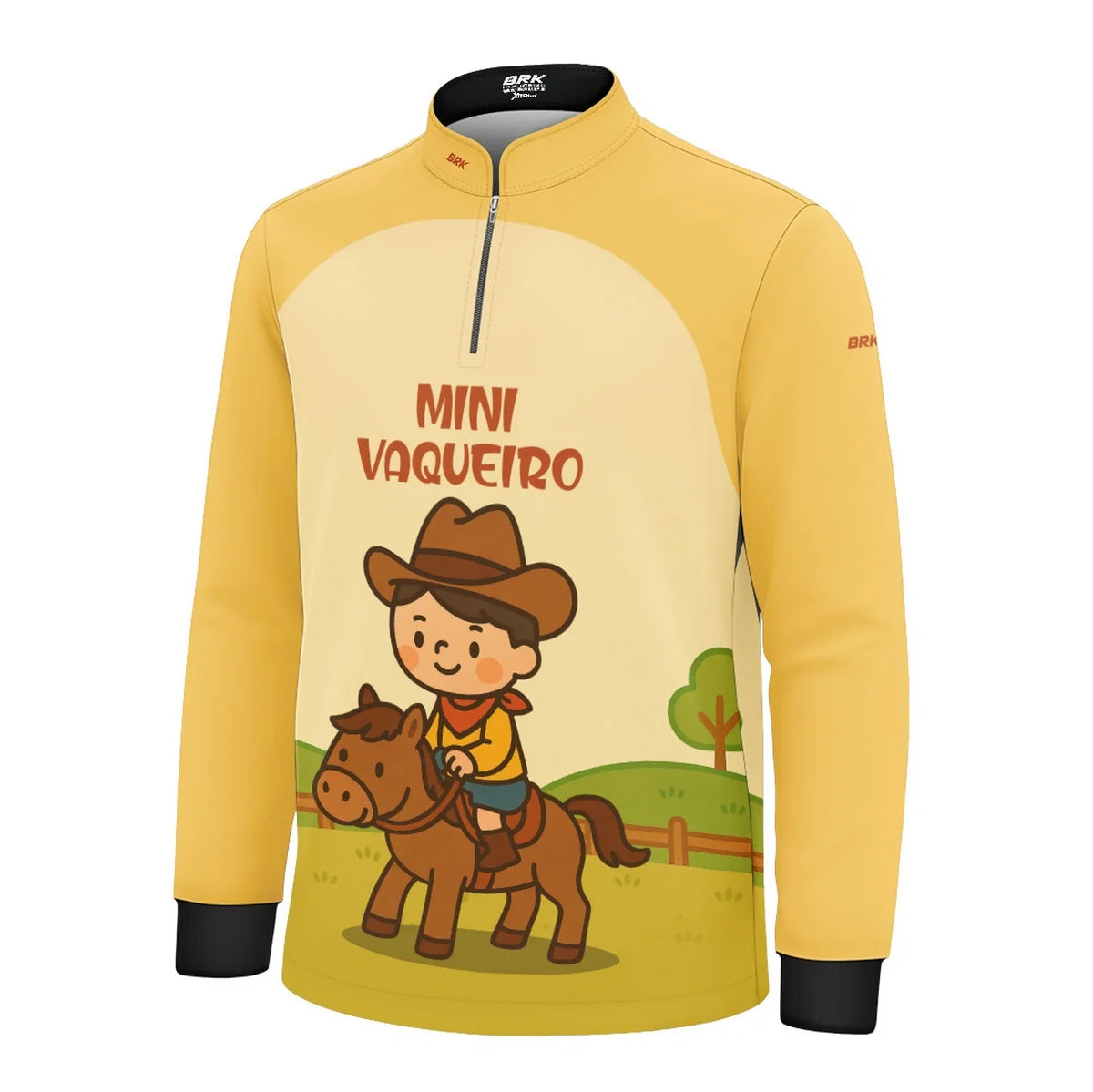 Camisa UV50 Agro Infantil Brk Mini Vaqueiro