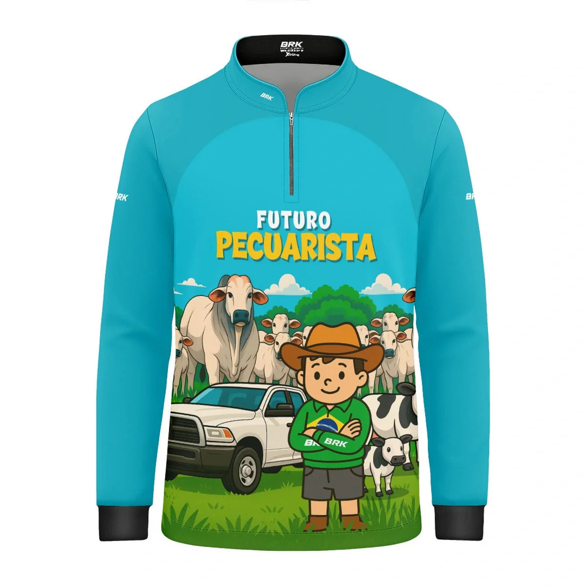 Camisa UV50 Agro Infantil Brk Futuro Pecuarista