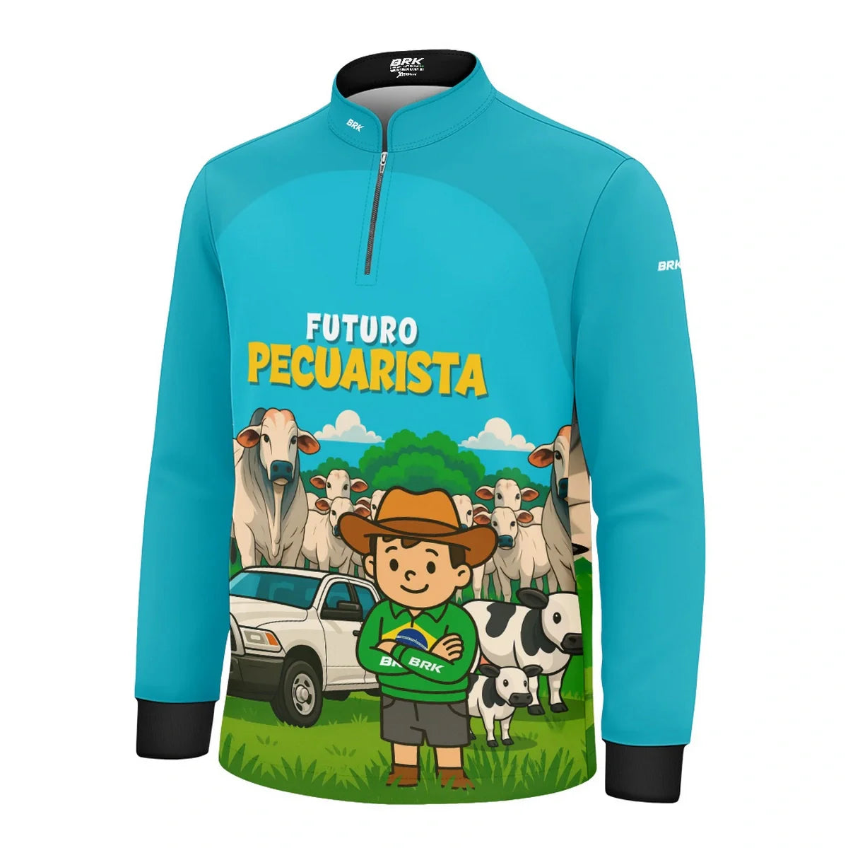 Camisa UV50 Agro Infantil Brk Futuro Pecuarista