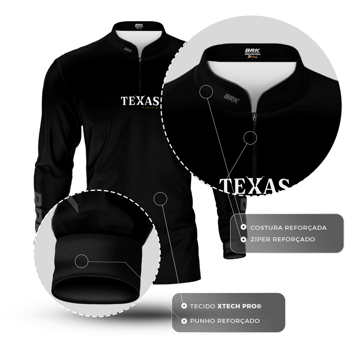 Camisa Agro Brk Texas com Proteção UV50