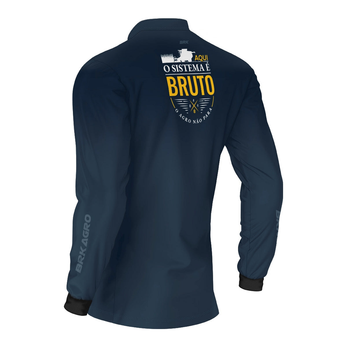 Camisa Agro Brk Aqui o Sistema é Bruto com Proteção UV50