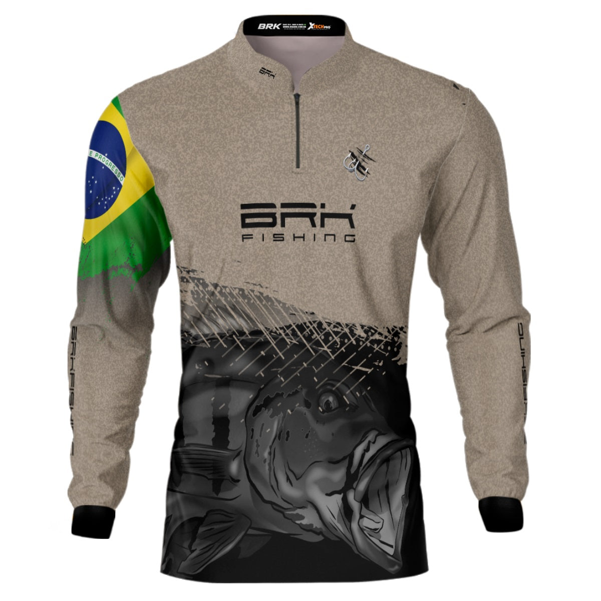 Camisa Brk Garateia Tucunaré Brasil com UV50+