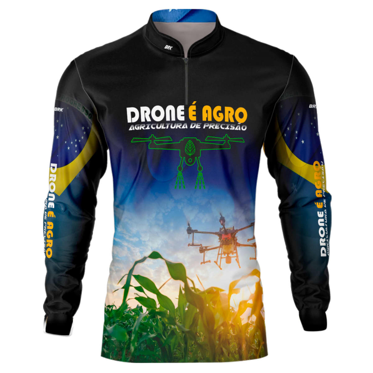 Camisa Agro Brk Drone é Agro com Proteção Solar UV50+