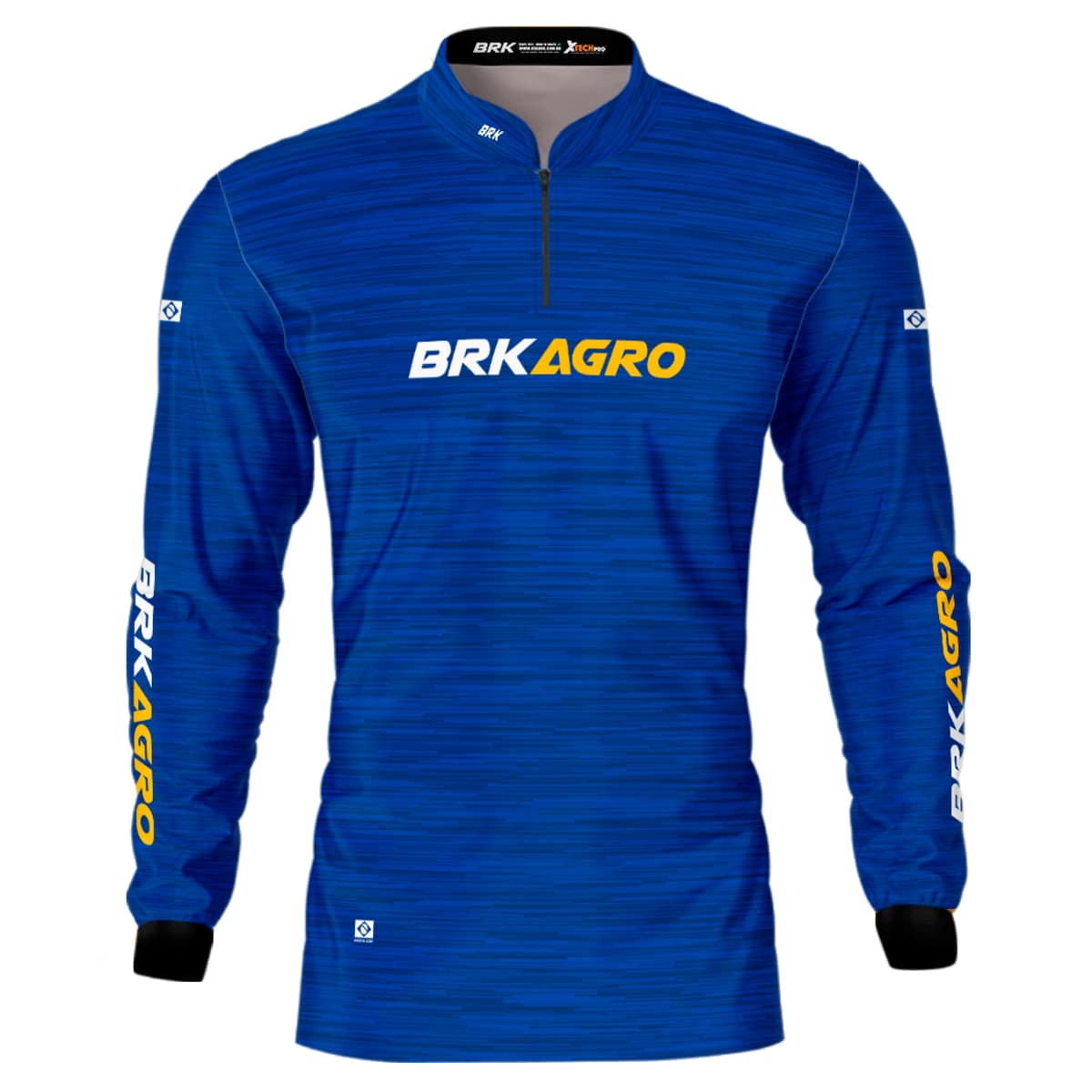 Camisa Agro Brk Mescla Azul Royal com Proteção Solar UV50+