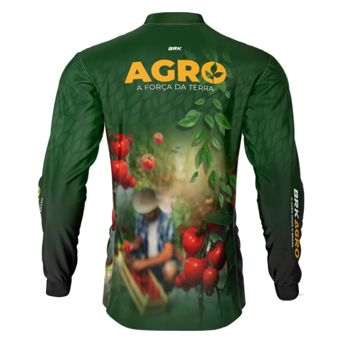 Camisa Agro Brk Produtor de Tomate com Proteção Solar UV50+
