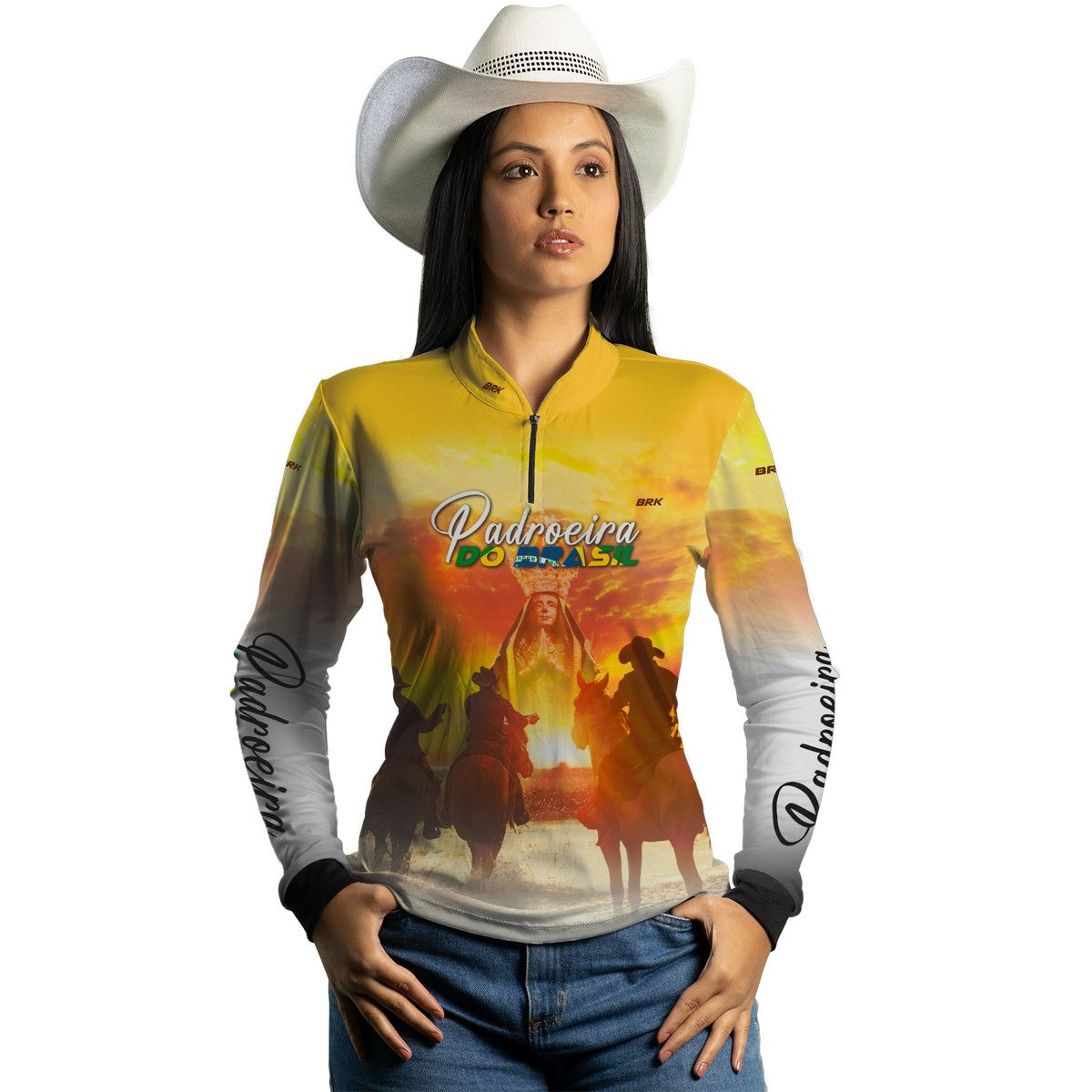 Camisa Agro Brk Padroeira do Brasil com Proteção Solar UV50+