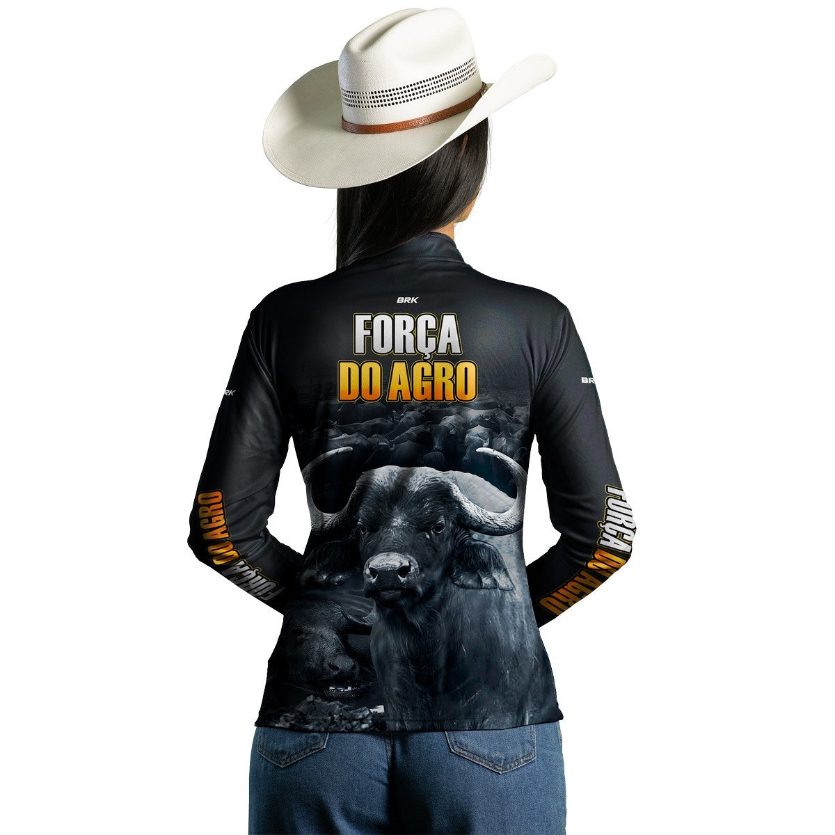 Camisa Agro Brk A Força do Agro Produtor de Bubalinos com UV50+