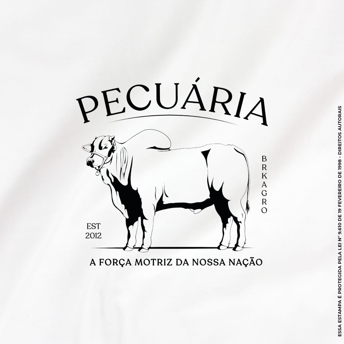 Camiseta Agro Brk Nelore Pecuária com Algodão Premium