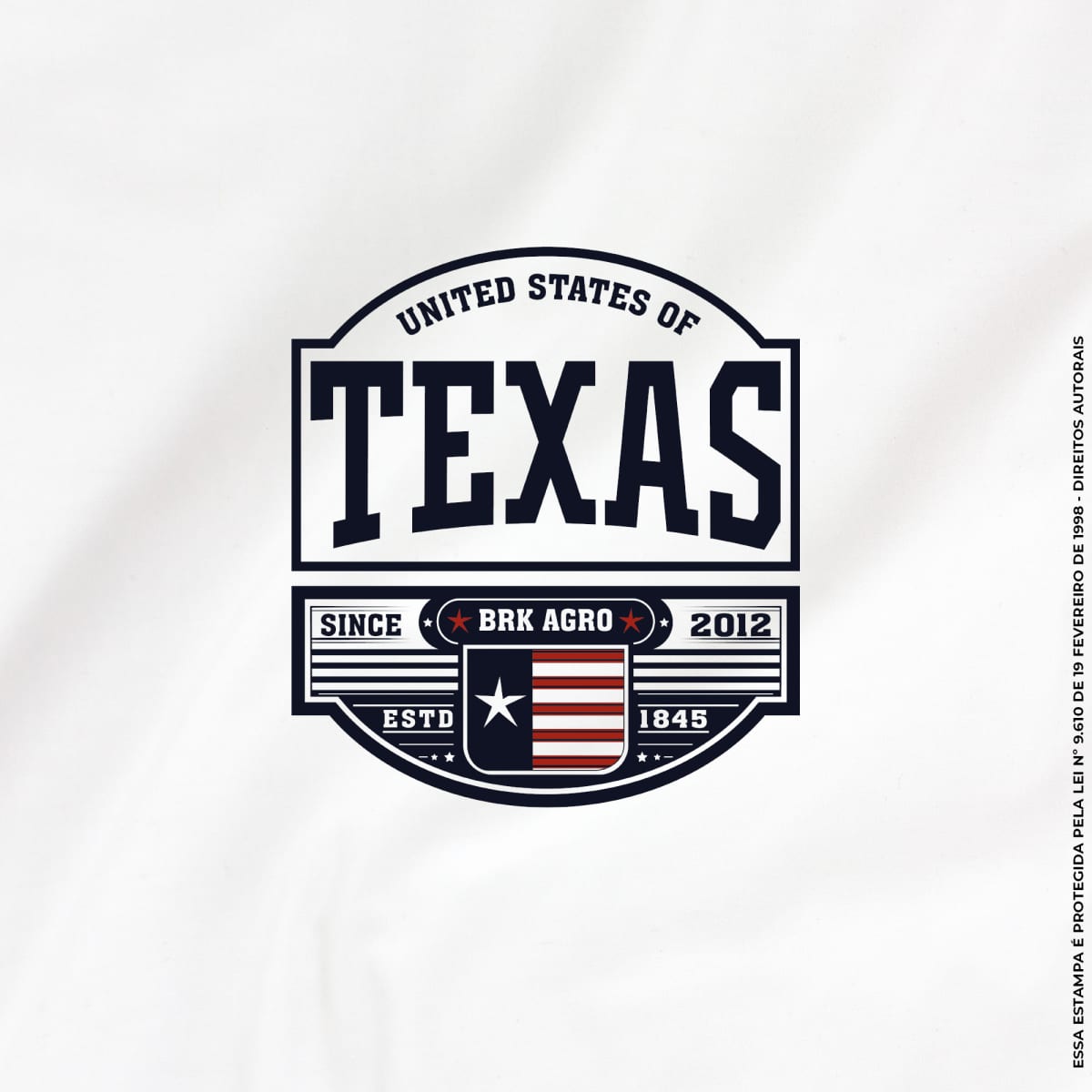 Camiseta Agro Brk States of Texas com Algodão Premium
