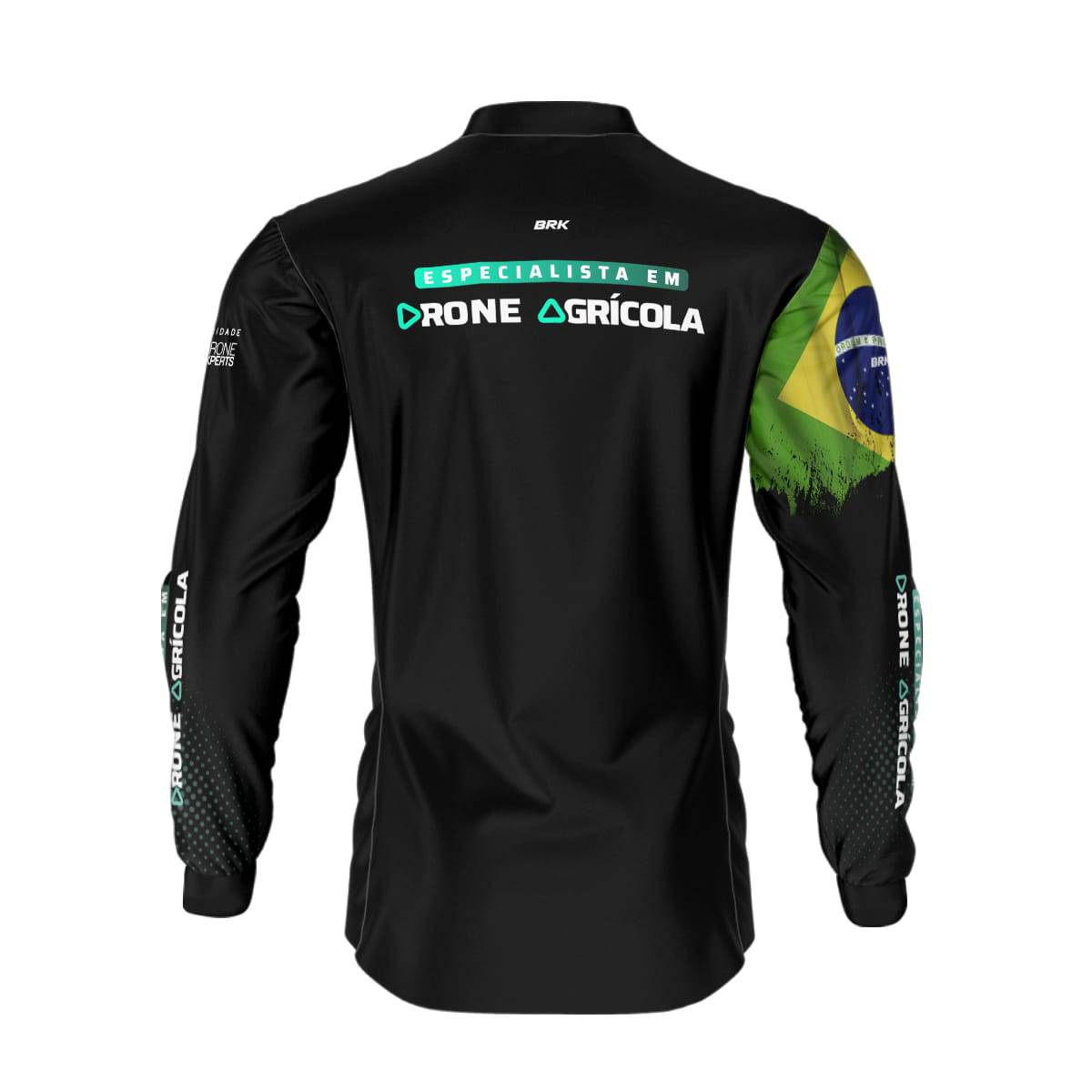 Camisa Agro Brk Drone Expert Especialista em Drone Agrícola com Proteção Solar UV50+