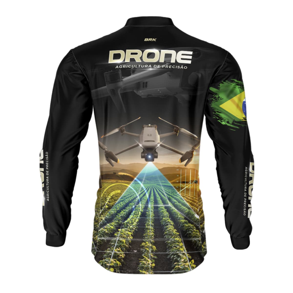 Camisa Agro Brk Drone de Monitoramento com Proteção Solar UV50+