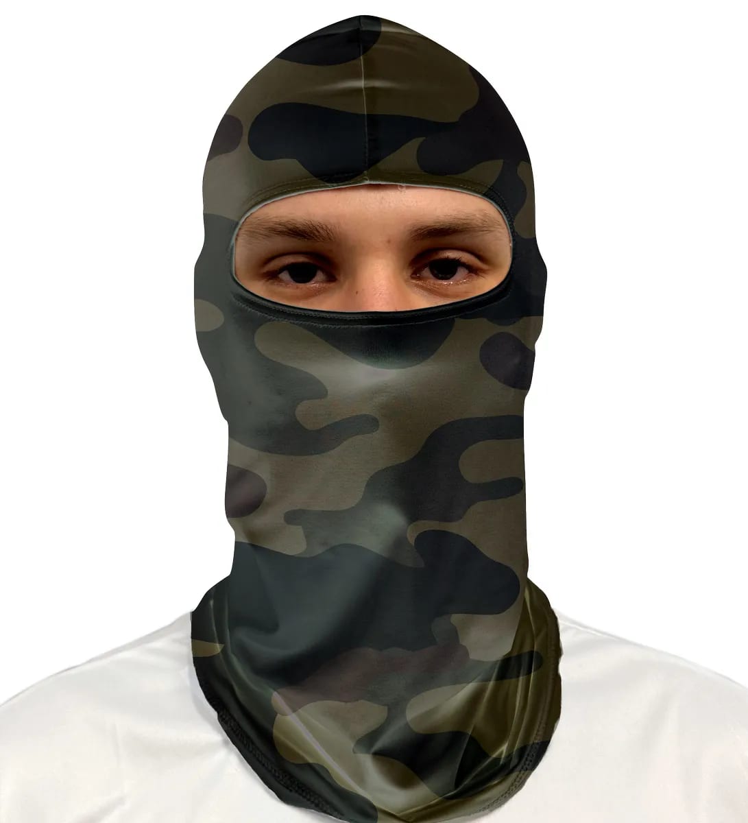 Balaclava Camuflada Floresta Brk com Proteção UV50+