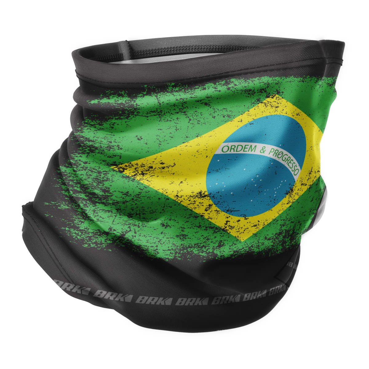 Bandana Tubeneck Agro Brk Multifuncional Bandeira do Brasil com Proteção Solar UV50+