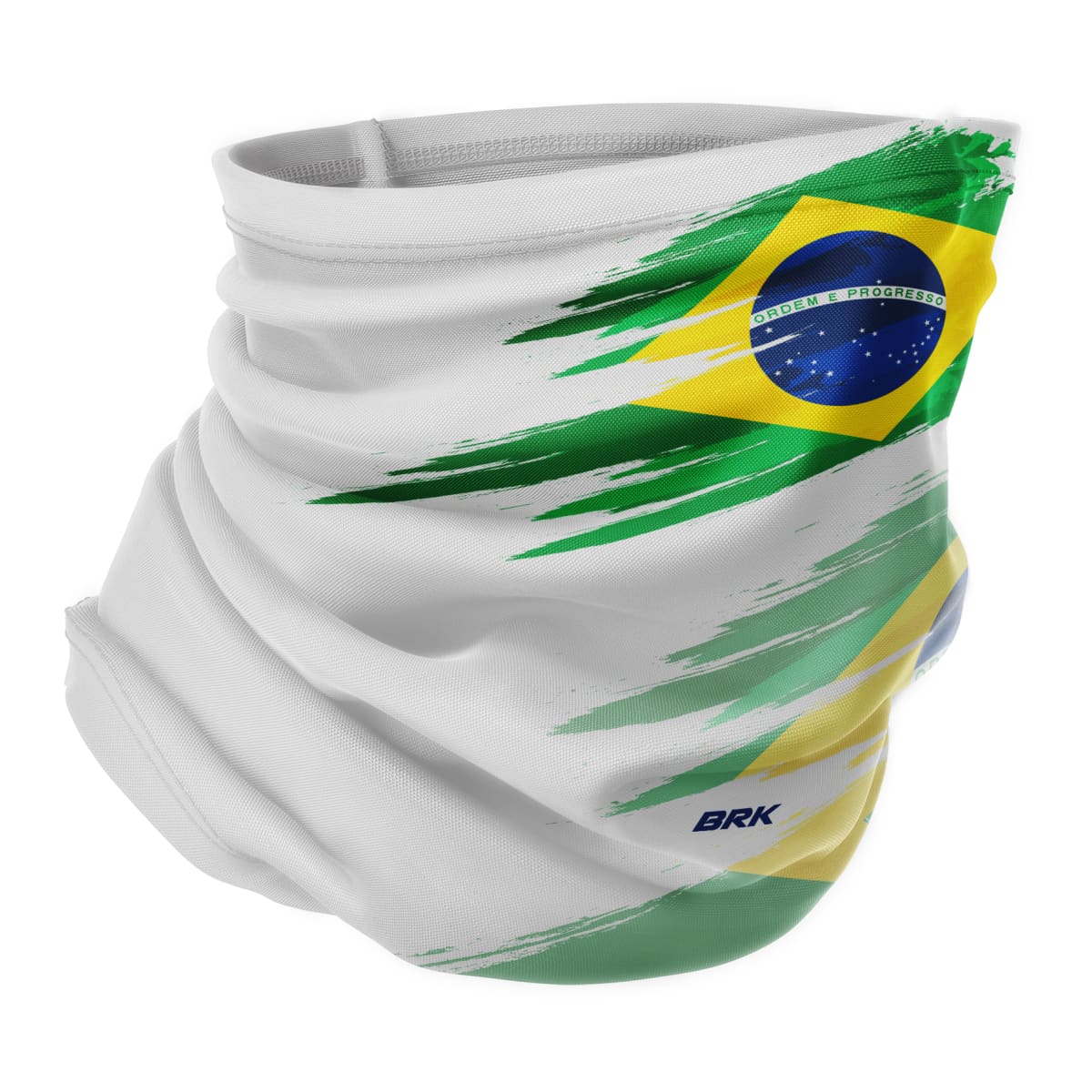 Bandana Tubeneck Agro Brk Multifuncional Branca Brasil com Proteção Solar UV50+