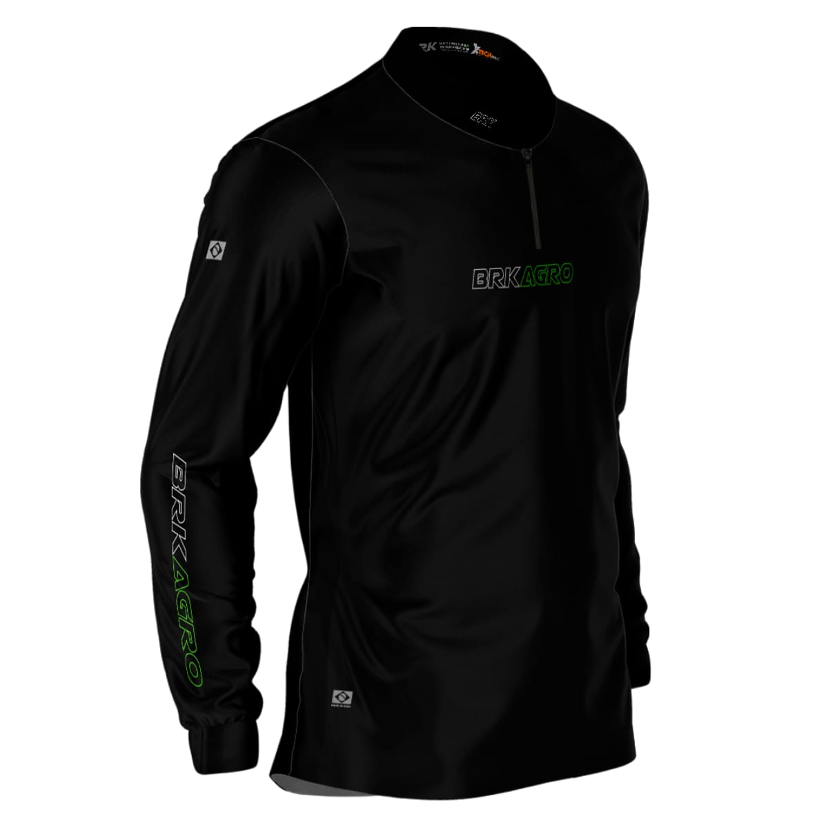 Camisa Agro Brk Básica Preta com Proteção Solar UV50+