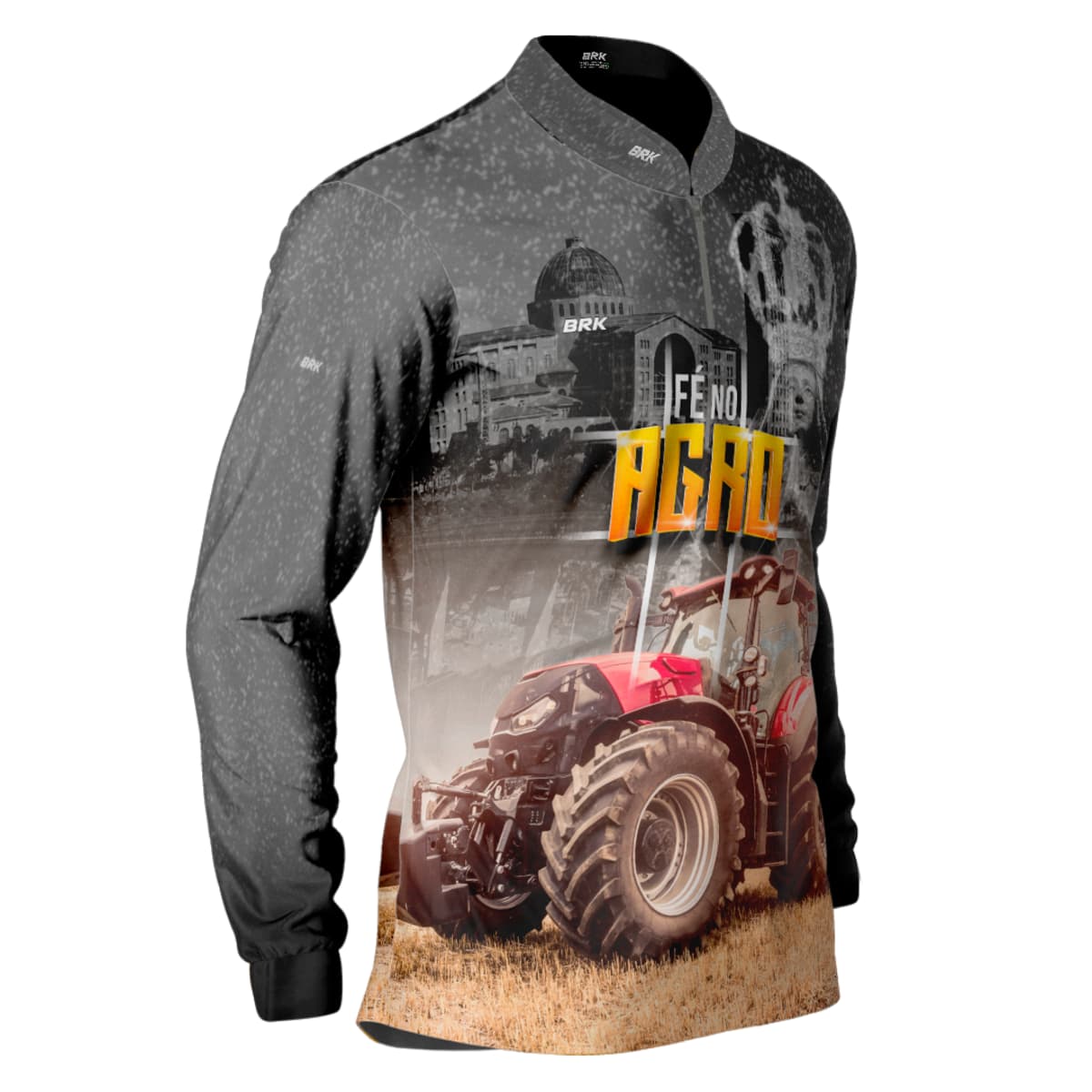 Camisa Agro Brk Padroeira Fé no Agro com Proteção Solar UV50+